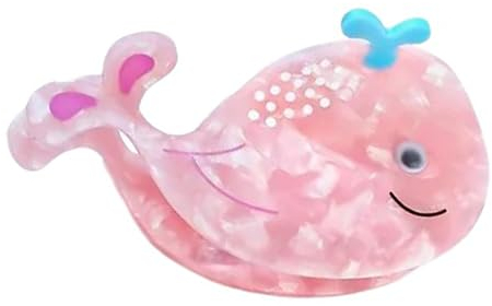 amangul Lustige Haarklammer aus der Marine-Biologie-Serie, rutschfeste Haarklammern, Cartoon-Styling-Werkzeug, Haar-Zubehör, Wal)