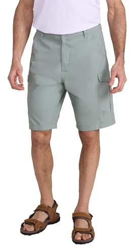 Mountain Warehouse Lakeside Mens 100% Cotton Cargo Shorts Green W34
