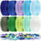 DOITEM 28 m / 31 Yards Reißverschlüsse Nylon Endlos Reißverschluss Set mit Schieber und Reißverschluss zum Nähen und Basteln - 10 Farben
