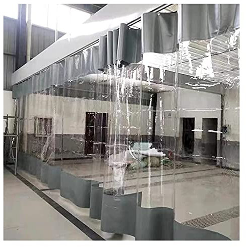 Wasserdichte transparente PVC-Plane, 1,7 x 2 m, schmutzabweisend, reißfest, faltbar, ideal für Gartenpflanzen, Gewächshäuser, Terrassenmöbel, mit Ösen, Abdeckfolie für den Außenbereich