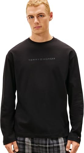 Tommy Hilfiger Men's Ls Logo Tee Um0um03651 L/S T-Shirt (Pack of 1)