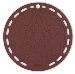 Le Creuset Heritage Französischer Silikon-Untersetzer, Granat, 20 cm Größe