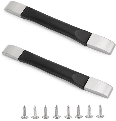 2 Stücke Gepäck Koffer Griff, Koffergriff, Schwarz Ersatzgriff für Gepäck, Ersatz-Koffergriffe, Koffergriff Ersatz, Gepäckgriff Ersatz mit Schraube, Reisekoffer Reparatur Zubehör für Koffer Box