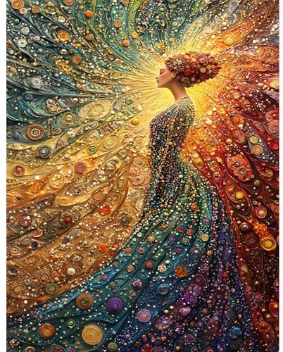 Yunlus Puzzles für Erwachsene 1000 Stück Unmöglich schwer schwierig herausfordernde Puzzles für Erwachsene 1000pc Puzzle Die Frau in der Meditation Jigsaw Puzzle 1000 Stück 70 x 50 cm
