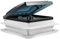 Fenêtre de toit pour caravane, camping-car - Silencieux - Avec LED - Aération de toit - Étanche - Ventilateur d'extraction d'air - Pour toit de camping-car