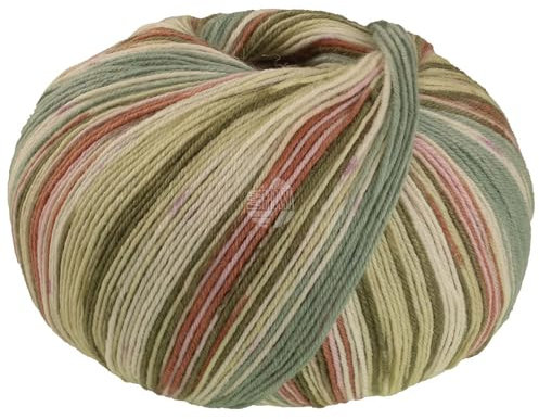 MEILENWEIT 100g Seta Giappone 3383 - Rosa/Graugrün/Ecru/Oliv/Eierschale/Nougat