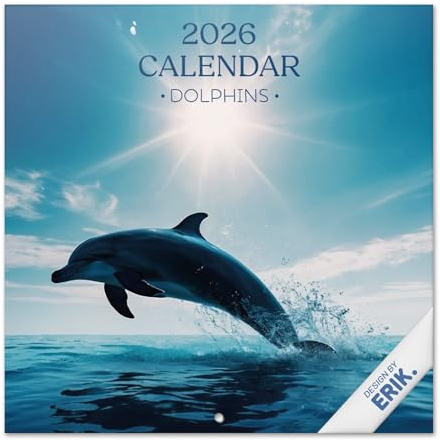 Grupo Erik: Calendario 2026 da Muro Delfini | Calendario Mensile 2026-30x30cm, Planner 2026 - Mensile da Parete
