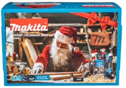 MAKITA Adventskalender 2025 Männer, mit 77-teilige Werkzeugset, Handwerkzeug Advent Kalender Werkzeug, Bohrer-Set, für Herren und Mann, Advent Calendar, Weihnachtskalender 2025 (WERT : 250€)
