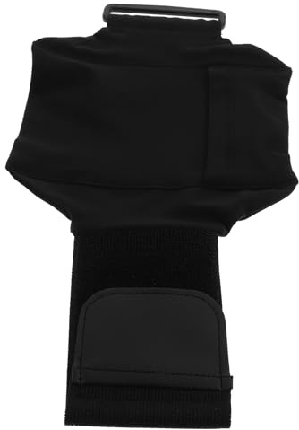 GLEAVI Verstellbare Sport Handytasche aus Nylon mit Einfach zu Reinigen in Schwarz für Laufen und Reisen Handfreie und Modische Beinhalterung