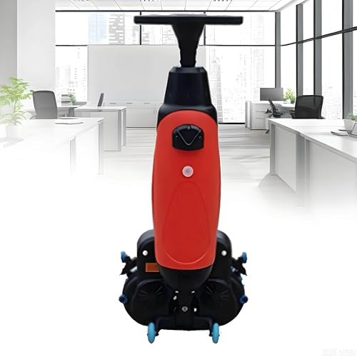 GIZMIT Autolaveuse Professionnelle, sécheuse de sols, autolaveuse électrique avec Largeur de Nettoyage de 45,7 cm (18 Pouces), Double Brosse rotative, sans Fil, alimentée par Batterie 36 V Red
