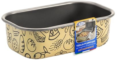 Sicignano Teglia Antiaderente Riutilizzabile in Alluminio per Friggitrice ad Aria e Forno, Stampo Plumcake Colori Assortiti 11,4 x 19,5 cm