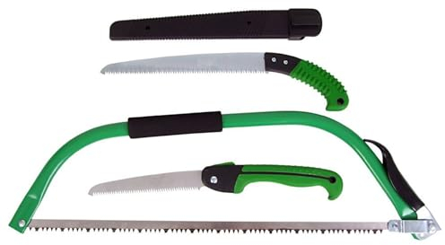 Gartensäge 3er-Set Astsäge Baumsäge Bügelsäge Klappsäge Holzsäge Handsäge