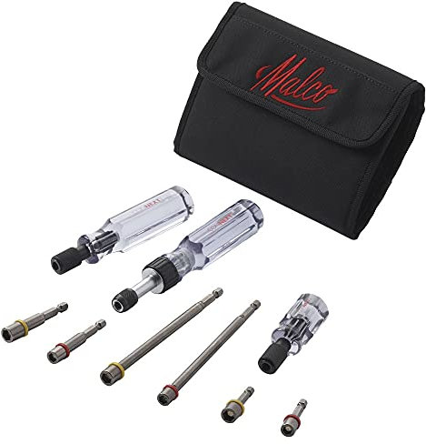 Malco connext4 magnetisch Hex Hand Driver Kit, schwarz Fall, 9-tlg.