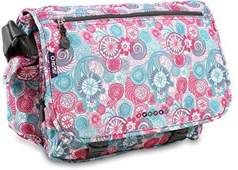 J World New York Frottee, Blau (Blue Raspberry), Einheitsgröße, Niedliche Umhängetasche aus Frottee für Damen und Kinder Schule