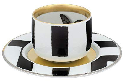 Vista Alegre Sol Y Sombra Coffee Cup & Saucer
