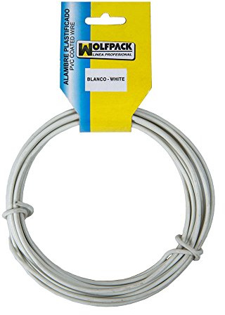 Alambre Plastificado (Rollo 25 Metros) Blanco Nº 16/2.7 mm.