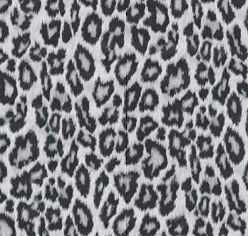 AS4HOME Klebefolie für Möbel Leopard Grau 45 cm x 200 cm