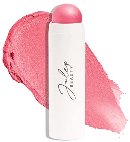 Julep Skip The Brush Cream to Powder Blush Stick - Peony Pink - Blendable and Buildable Color - 2-in-1 Blush and Cheek Makeup Stick