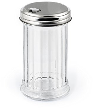 H&H Spargizucchero In Vetro E Acciaio Inox