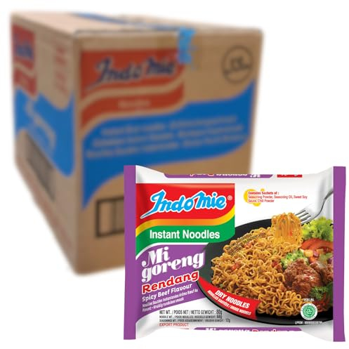 INDOMIE - Instant Nudeln Mi Goreng Rendang - 40 X 80 GR - Multipack