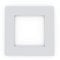 Single Light Switch Socket Coloured Acrylic Surround Finger Plate - Huge Colour Choice (Grey)