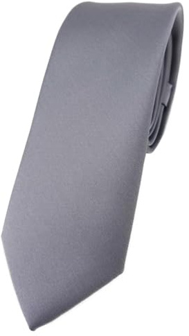 TigerTie Herren Krawatte – schmale 5,5 cm Krawatte in einfarbigem Design, ideal für Geschäftstermine, festliche Anlässe und die Freizeit.