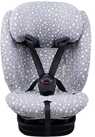 JYOKO Kids Bezug kompatibel mit Bebeconfort, Maxi Cosi Titan Pro, aus Baumwolle (White Star)