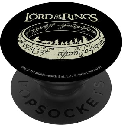 NEW LINE CINEMA Lord of the Rings The Journey Ring - PopSockets Grip & Stand für Smartphones in Schwarz