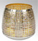 Lambert - Windlicht, Teelichthalter, Kerzenhalter - Fez - Eisen, vernickelt - Gold/Silber - (ØxH) 19 x 18 cm