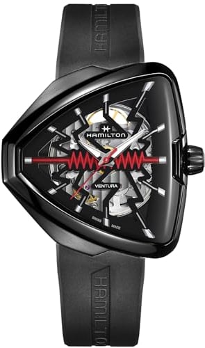 Hamilton Herren Armbanduhr Ventura Elvis80 Skeleton Automatik H24535331
