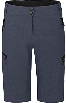 Bergson Vina Bermuda | Damen 2in1 Radshorts (mit gepolsterter Innenhose) - Funktionelle Damen 2in1 Radshorts in Bermuda-Länge, Normalgrößen, Supra Stretch 4-Wege-Stretch, inklusive gepolsterter & her