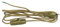 Cavo con interruttore, 2 m, 2 x 0,75 mm², oro antico