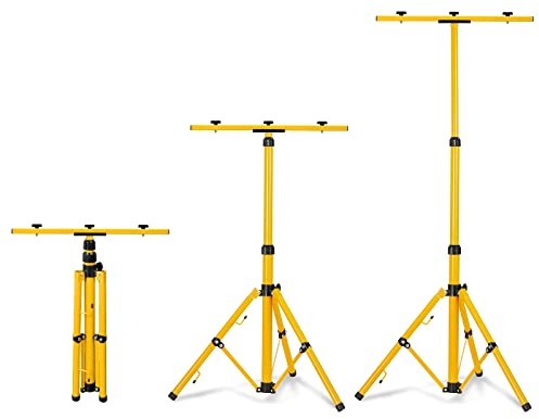 ACXIN Treppiede telescopico per faretto a LED, alogeno, giallo, 50-150 cm