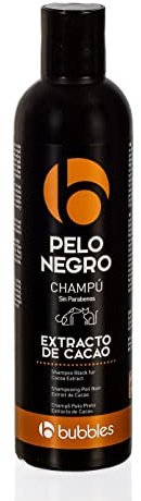 Bubbles Hundeshampoo Pelo Negro mit Kakao-Extrakt für Dunkles Fell 250 ml