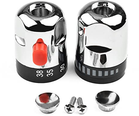 DAZZLEEX 2 PZ Termostatico & On Off Water Control Maniglie per Combo valvola nucleo intelligente termostatico rubinetto solare sostituzione testa Per Bagno Doccia Miscelatore Rubinetti