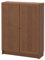 IKEA Billy/OXBERG Bücherregal mit Türen, 80 x 30 x 106 cm, Braun Esche Furnier