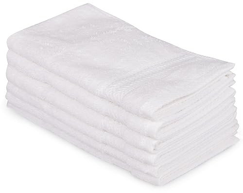 Well Home Juego de Toallas de cortesía (6 Piezas) Blanco