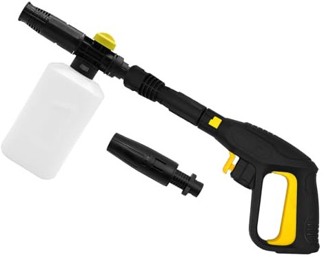 Fai Top Pistola di Ricambio kit,Pistola a Spruzzo con Cannone Schiuma e ugello regolabile per Idropulitrici Karcher K2 K3 K4 K5 K6 K7