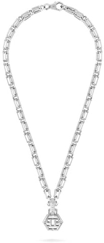 Philipp Plein Herren Kette Halskette Edelstahl Silber PLEIN ICON CHAIN PJ9EA04NU