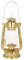 NKlaus Lanterne tempête Lampe à pétrole Fer Laiton 31x14cm Main de feu déco Maritime 15003