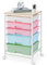 SYKIARIOL Storage Trolley with 5 Plastic Drawers, Rolling Storage Cart on Wheels, Multipurpose Utility Cart Organizer Unit for Living Room,Bedroom,School,Beauty, Easy Movement, Multicolor