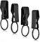 TIESOME 4 Stück Gürtel-Schlüssel-Clip-Schlüsselanhänger, Gürtel-Sicherheits-Metall-Schlüsselhalter für Autoschlüssel-Schlüsselanhänger und Männer Home Office Supplies (Schwarz)