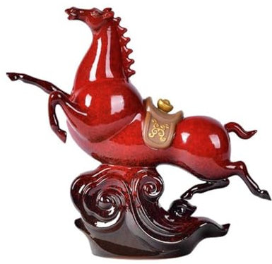 EINES Keramik Rustikale Bauernhaus Ornamente Wohnzimmer Büro Schreibtisch Heimdekoration Keramik Pferd Ornamente Kunsthandwerk Geschäftsgeschenke Sofortiger Erfolg für Heimdekoration, Tisch,