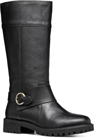 Geox D Hoara A, Stivali alla Moda Donna, Nero, 41 EU