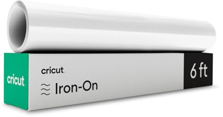 Cricut Everyday Iron-On, White - 6ft (3-Pack of 2ft Rolls) - HTV Heat Transfer Vinyl, Compatible with Cricut Maker/Explore Machines