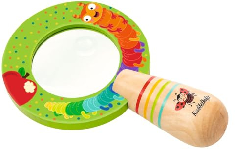 moses. Lupa de Mano Grande para niños, de 3 y 5 aumentos, observación de Insectos y Animales, Lupa para niños a Partir de 2 años