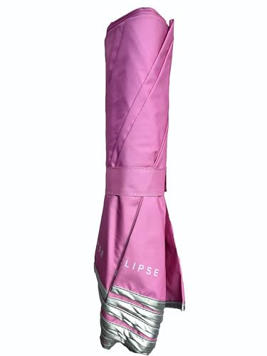 ECLIPSE - Sombrilla de playa plegable, perfecto para viaje, moto, mochila.. 1KG, 39CM cerrado -134 Ø, UPF30 (Rosa)