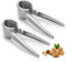 SHMSHNG Schiaccianoci in acciaio inox, a forma di imbuto, resistente agli spruzzi, multifunzione, set di pinze per noci, noci, girasole, mandorle, nocciole, pistacchi (2 pezzi)