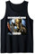 Ring Worm Funny Cringe Edgy Hard Skelett Meme Tank Top