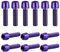 12 Pezzi Bici Stelo Bulloni, M5 x 18 mm Viti Fisse per Stelo Bici con Rondella, Bulloni per Manubrio Della Bicicletta, Vite da Bicicletta per Mountain Bike Bici da Strada (Viola)